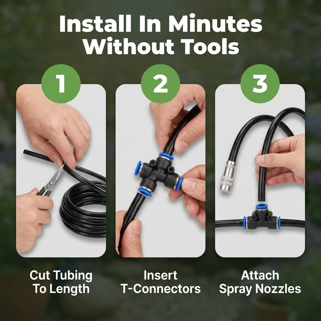 Drip Irrigation Kit — Water Plants Evenly Without Daily Manual Watering