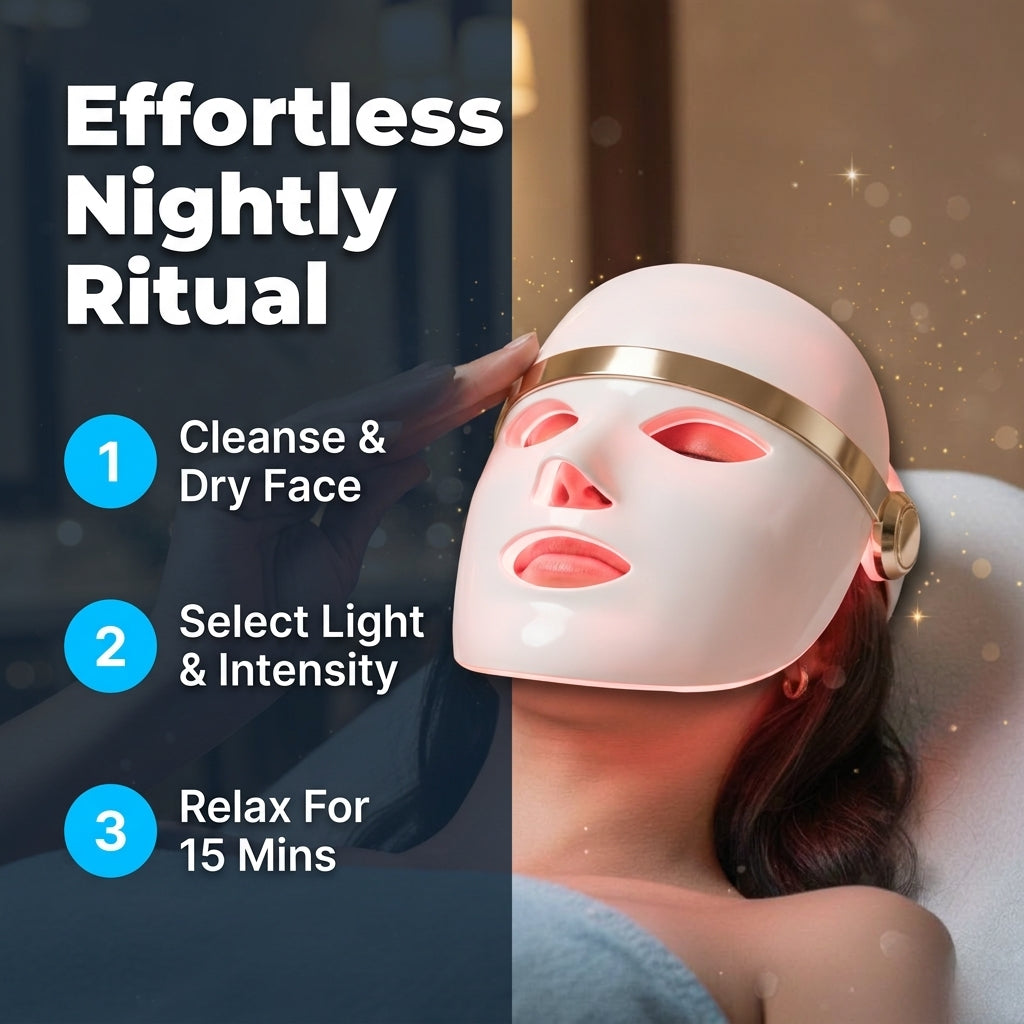 Multi-Light LED Facial Mask — Glow Routine Without Spa Appointments