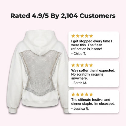 Crystal Embellished Hoodie — Cozy Comfort With A Luxe Statement Sparkle