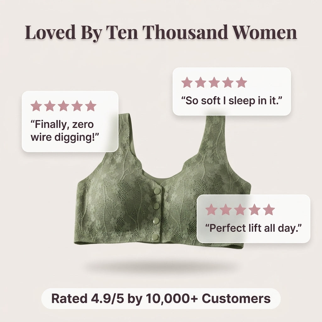 Lace Wireless Bra — Soft Lift & Support Without Painful Wires