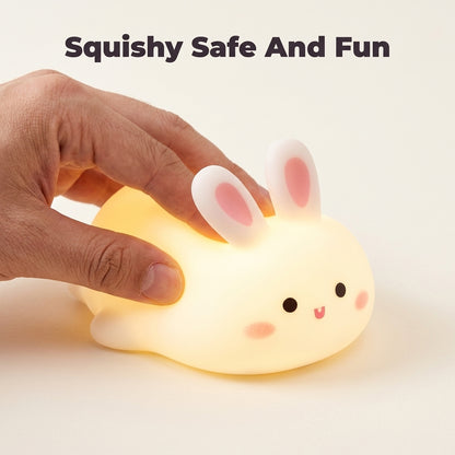Soft Rabbit Night Lamp - Calming Glow for Better Sleep