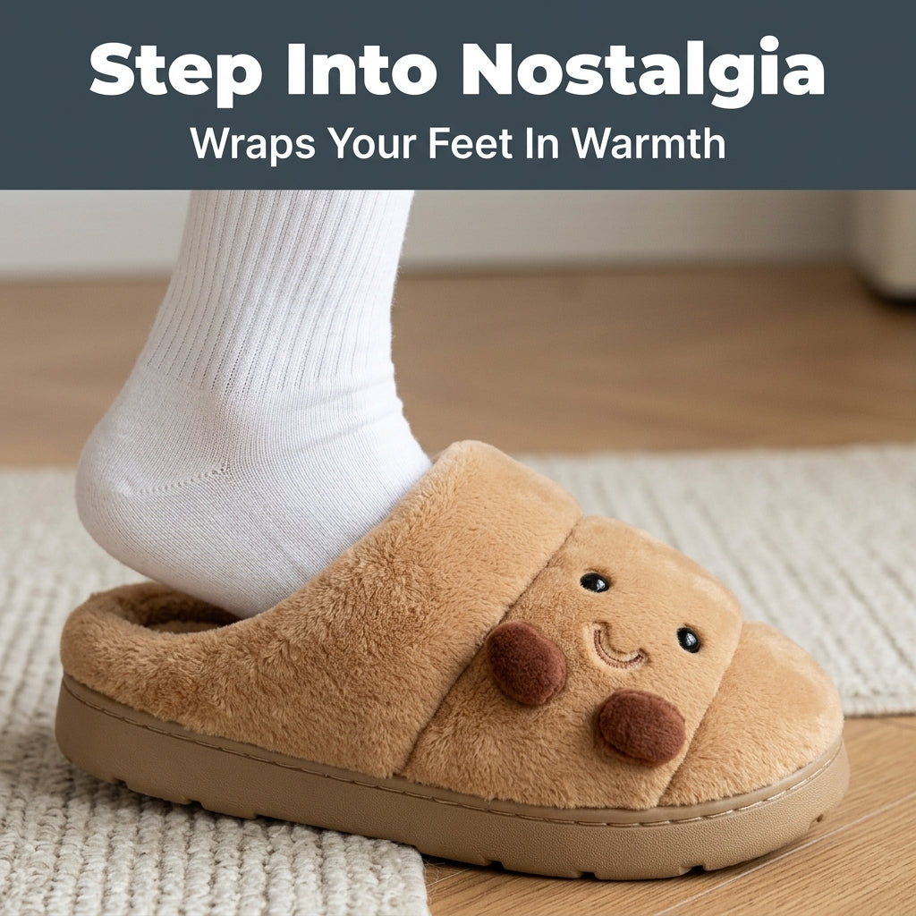 Croissant Plush Slippers — Cozy Warmth Without Boring House Shoes