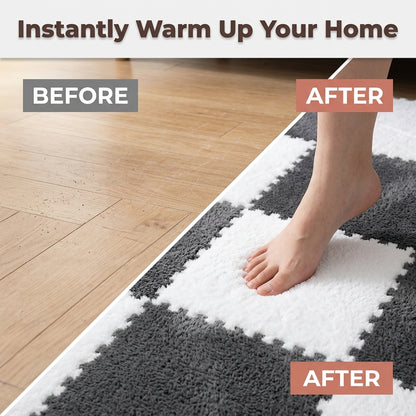 Ultra-Soft Plush Rug Tiles — Cozy Comfort Without Replacing Your Whole Floor