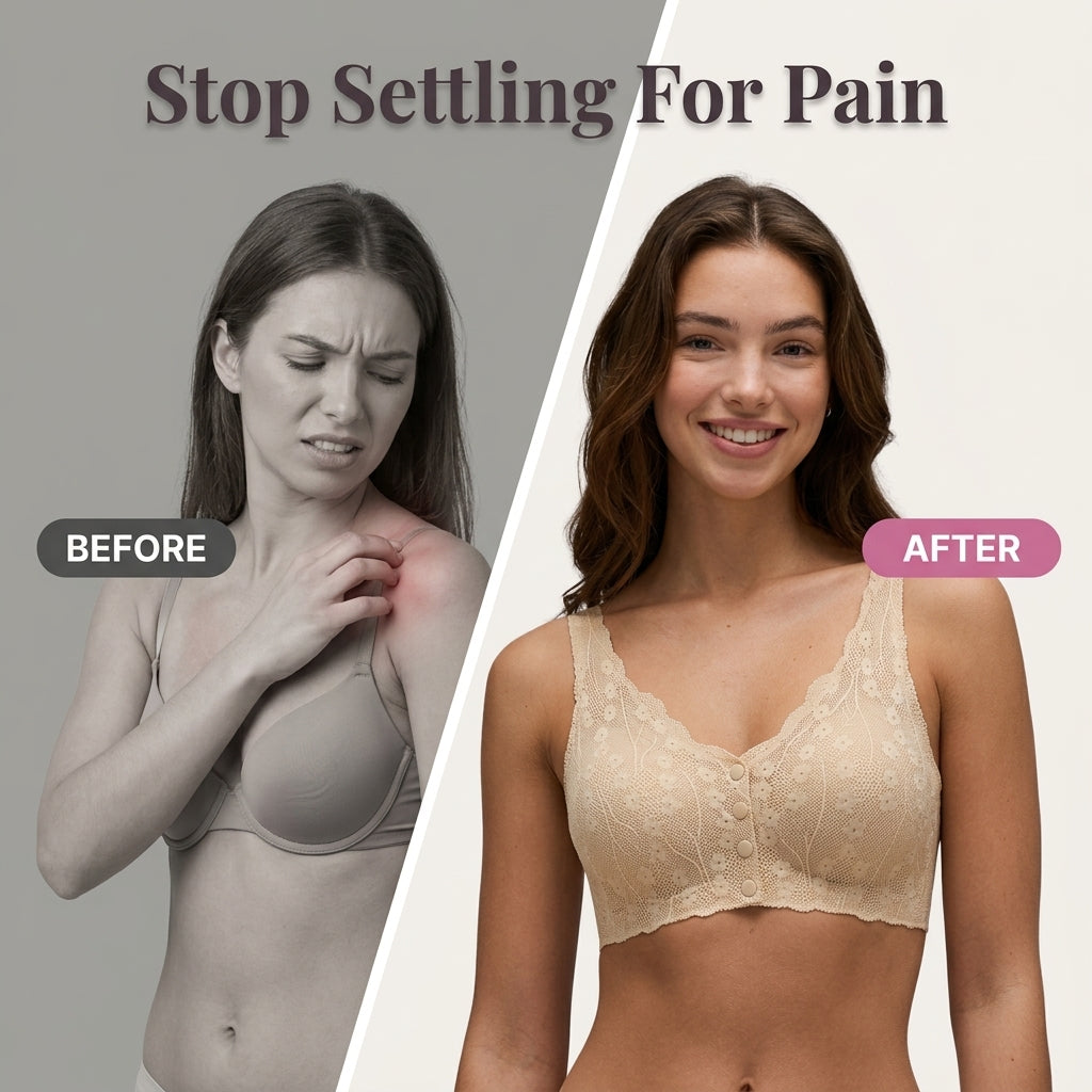 Lace Wireless Bra — Soft Lift & Support Without Painful Wires
