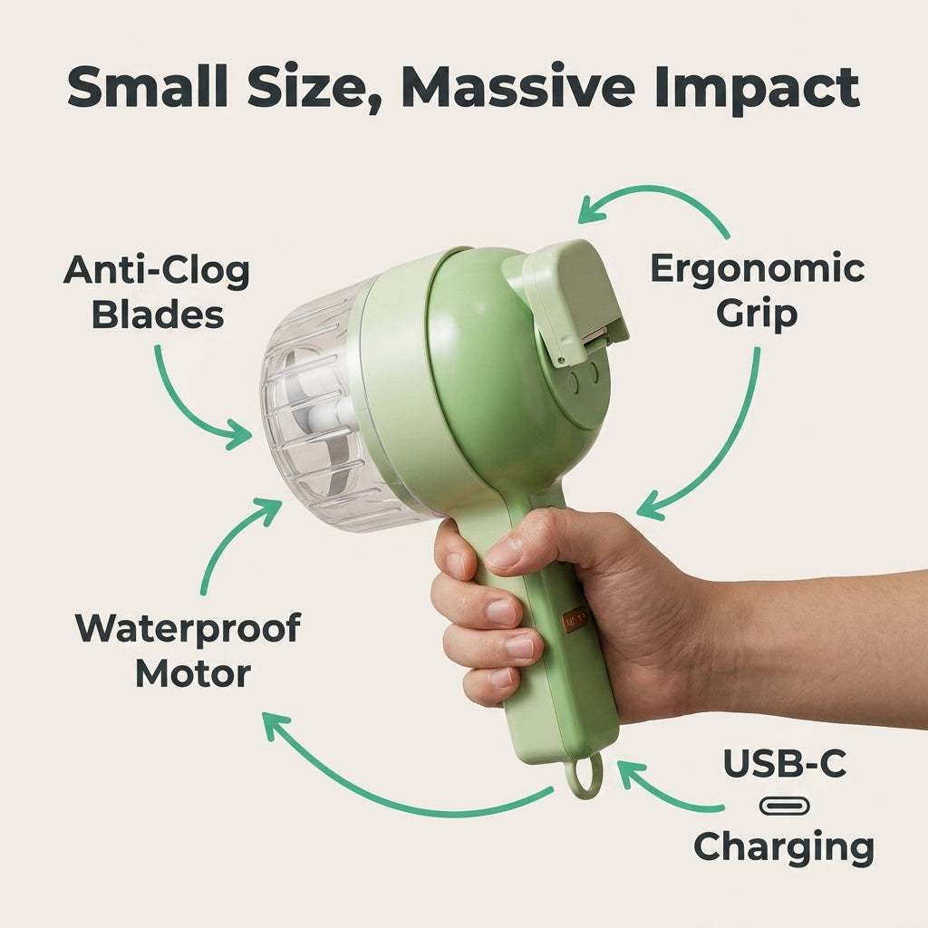 4-in-1 Smart Kitchen Chopper™ – Chop, Mince & Prep in Seconds