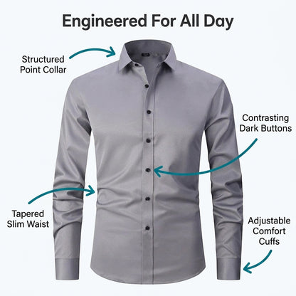 Men’s Slim Long-Sleeve Shirt — Clean Style Without Feeling Overdressed