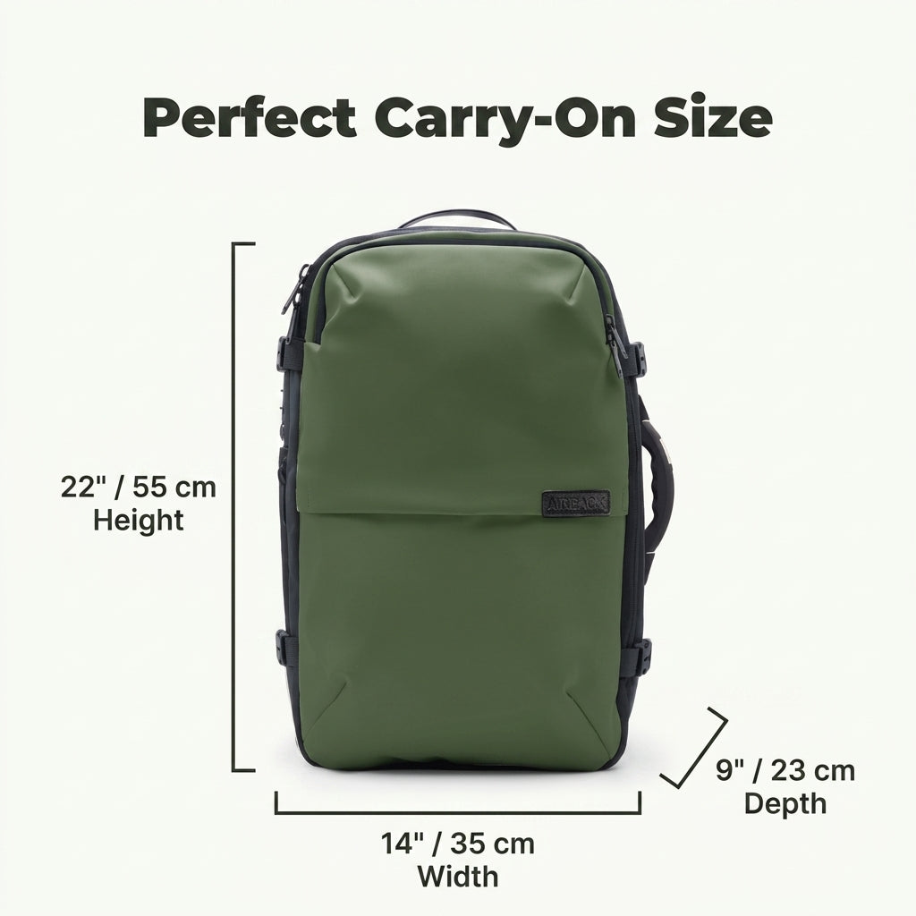 Vacuum Compression Travel Backpack — Pack More Without Checking A Bag