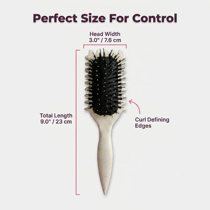 Anti-Frizz Curl Styling Brush — Defines Curls Without Frizz Or Pulling