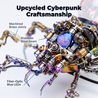 3D Cyberpunk Plasma Spider Puzzle — Build A Glowing Mechanical Display Without Ordinary Shelf Decor