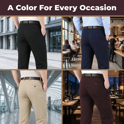 Wrinkle Free Stretch Pants - Breathable and Durable Performance Fabric