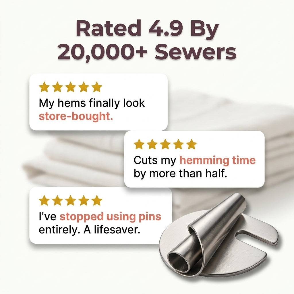 Rolled Hemmer Foot — Clean Hems Without Ironing, Guessing, Or Re-Stitching