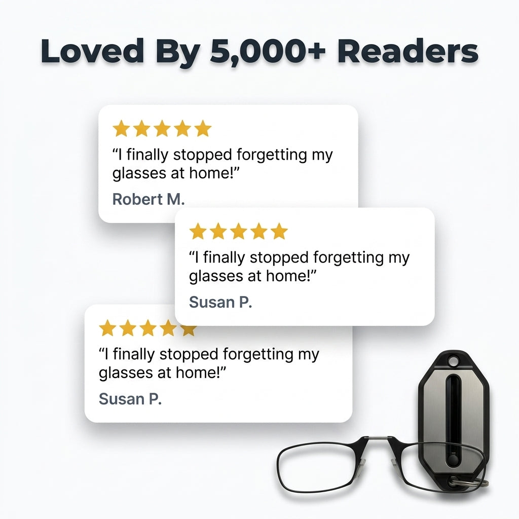 Foldable Mini Reading Glasses — Instant Clarity Without Bulky Readers
