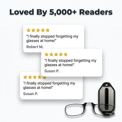 Foldable Mini Reading Glasses — Instant Clarity Without Bulky Readers