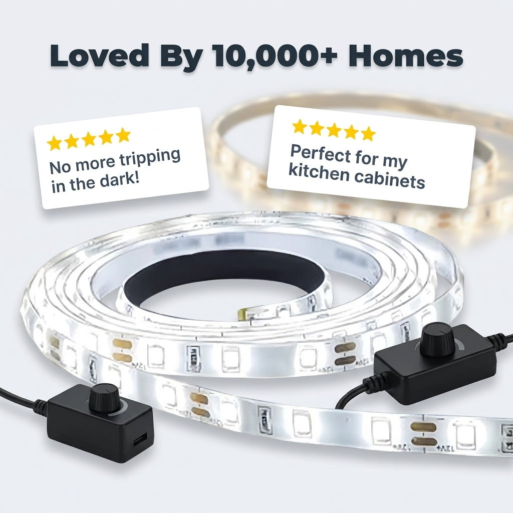Motion Sensor LED Strip — Hands-Free Light Without Wiring Or Switches