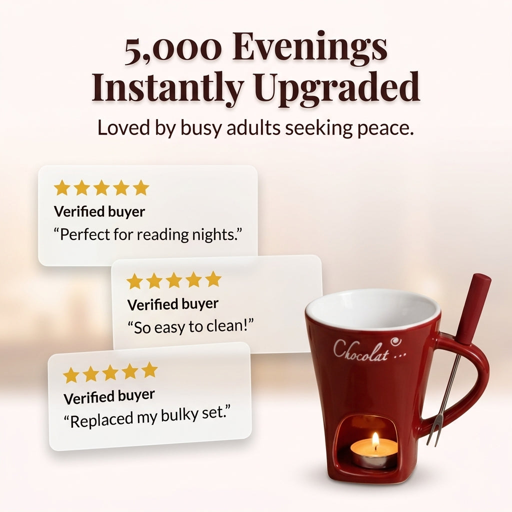 Ceramic Chocolate Fondue Mug — Warm Dessert Moments Without A Big Fondue Set