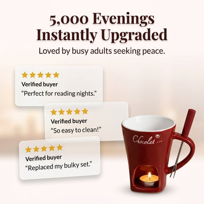 Ceramic Chocolate Fondue Mug — Warm Dessert Moments Without A Big Fondue Set