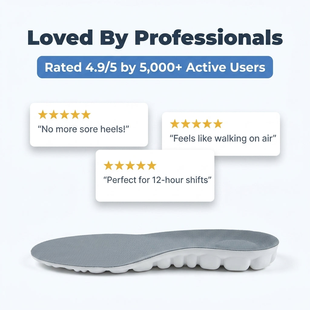 Memory Foam Comfort Insoles — All-Day Cushioning Without Heavy Foot Fatigue