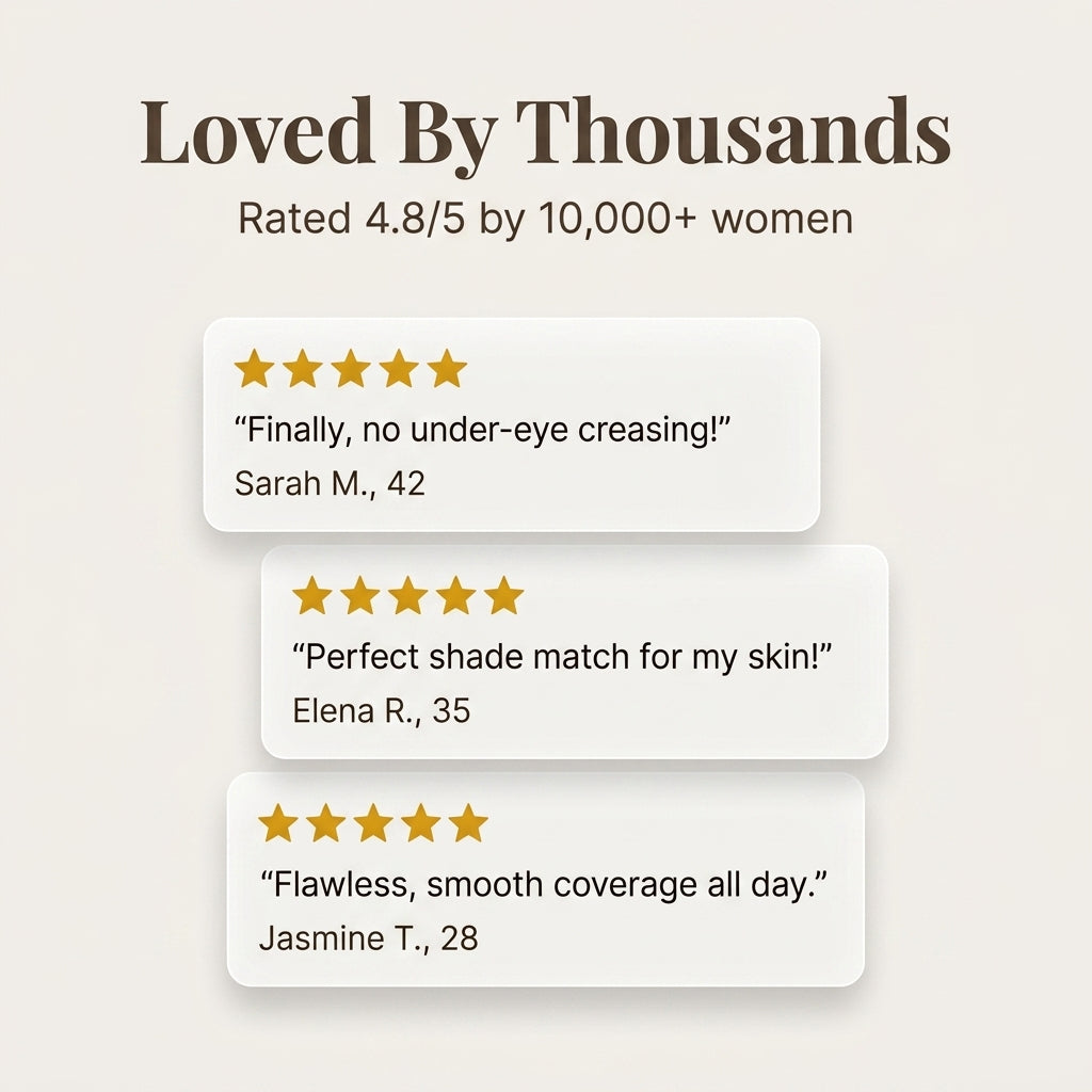 40 Shade Soft Matte Concealer - Even Skin Tone Without Midday Creasing