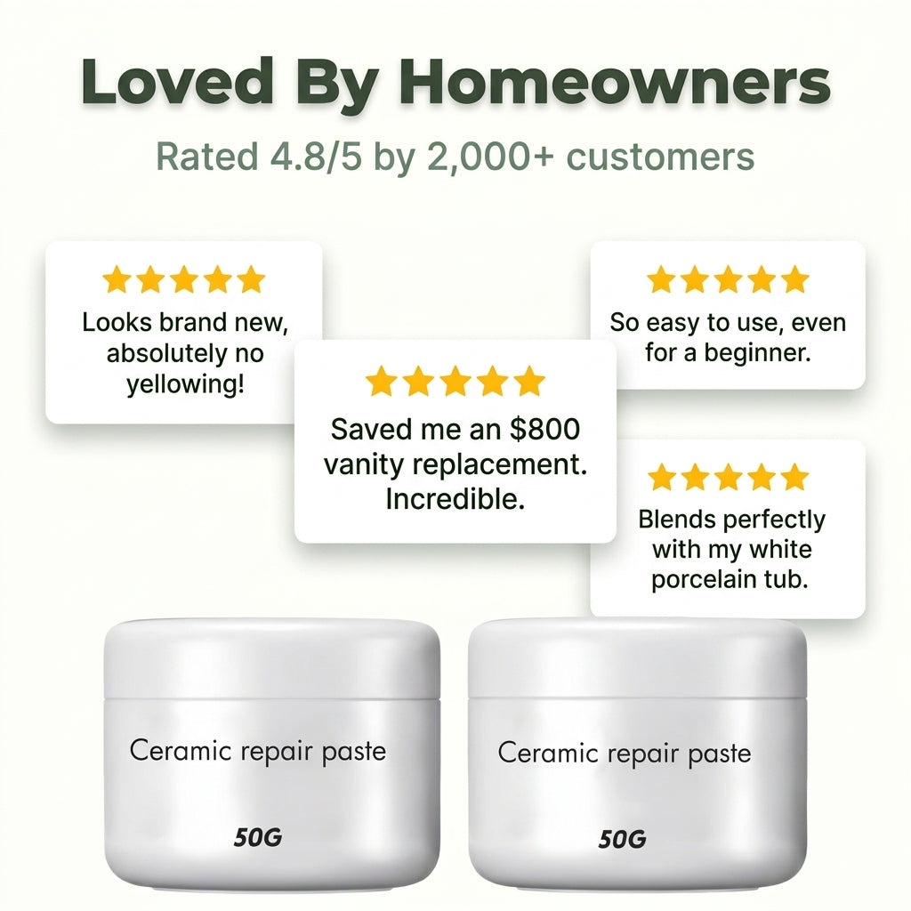 Ceramic Repair Paste - Fix Cracks Without Replacing Surfaces