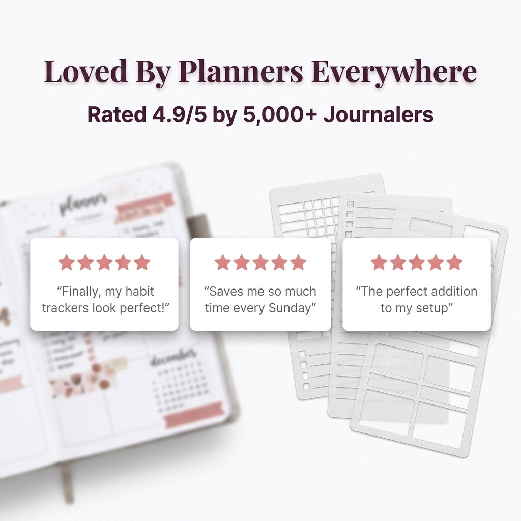 Flexible Planner Stencil Set — Cleaner Journal Layouts Without Rulers Or Messy Lines
