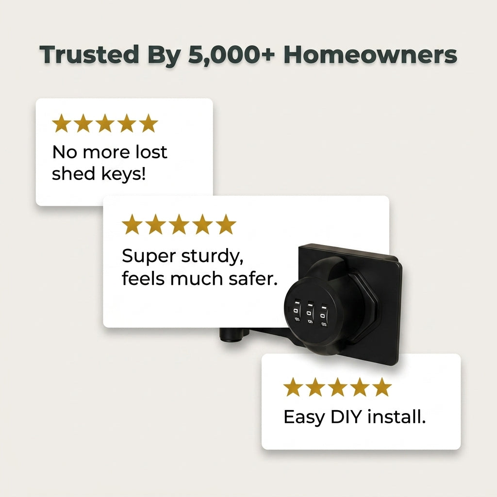 Heavy-Duty Combination Gate Lock - Secure Outdoor Spaces Without Keys