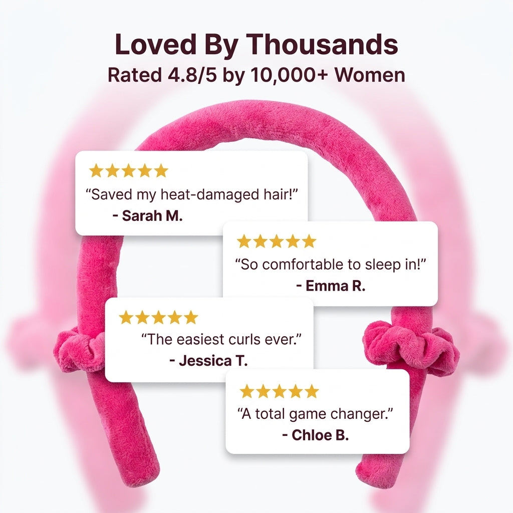 Heatless Curling Band — Wake Up To Soft Curls Without Heat Damage