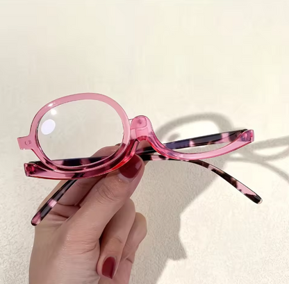 Rotating Makeup Reading Glasses — Apply Makeup Clearly Without Taking Glasses On And Off