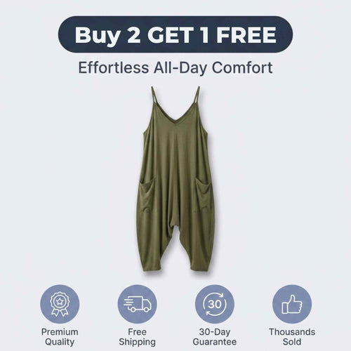 Bekväm oversized jumpsuit — Enkel helkroppsbekvämlighet utan klädstress