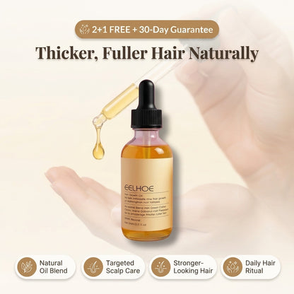 Natural Hair Growth Oil — Nourishes The Scalp For Fuller-Looking Hair