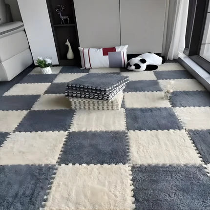 Ultra-Soft Plush Rug Tiles — Cozy Comfort Without Replacing Your Whole Floor