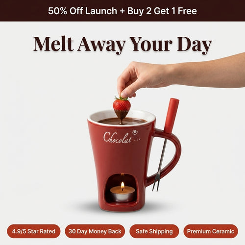 Ceramic Chocolate Fondue Mug — Warm Dessert Moments Without A Big Fondue Set