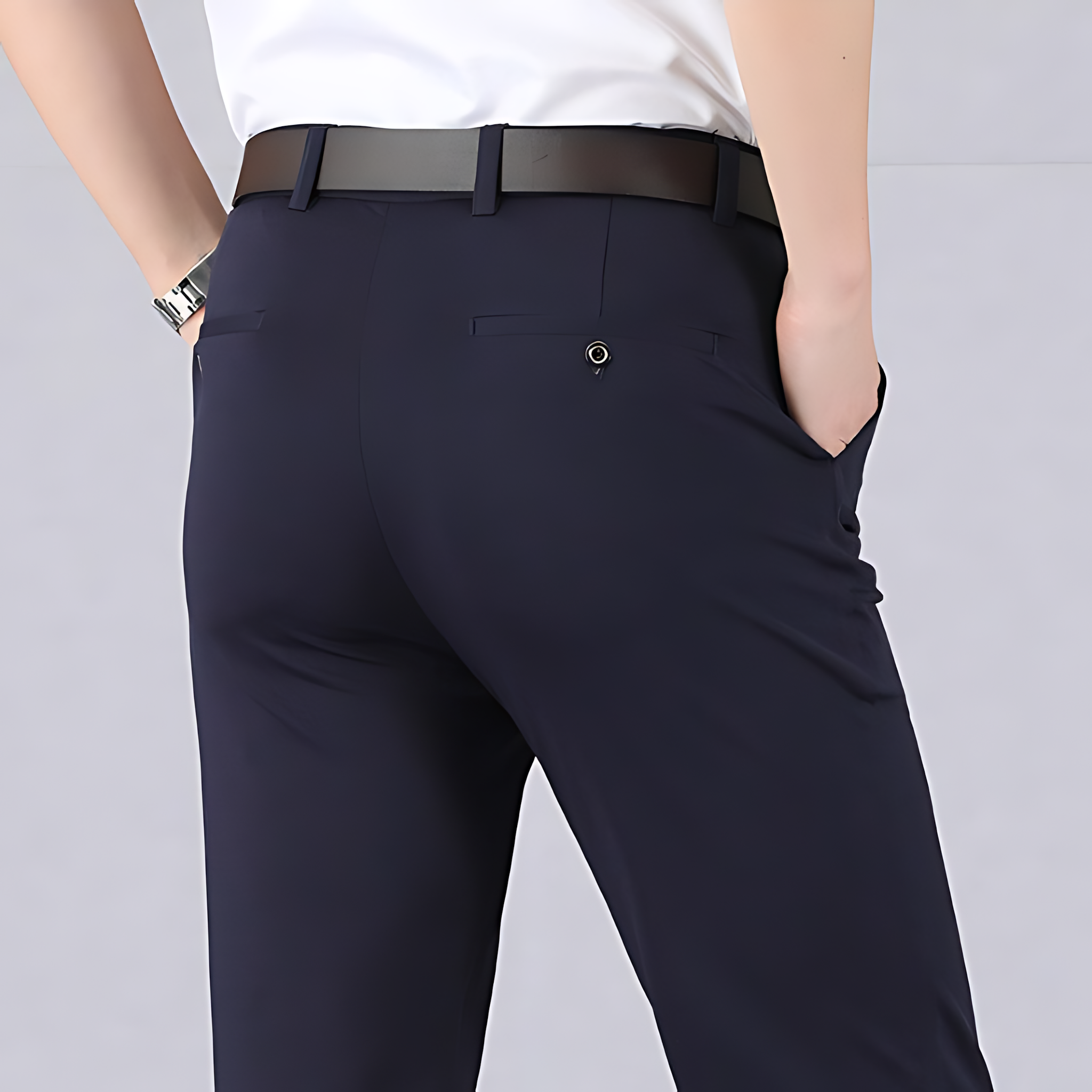 Wrinkle Free Stretch Pants - Breathable and Durable Performance Fabric