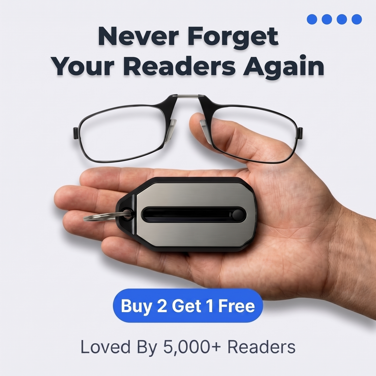 Foldable Mini Reading Glasses — Instant Clarity Without Bulky Readers