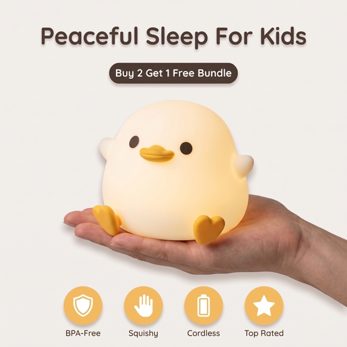 Kids Duck Night Light — Comforting Bedtime Glow Without Harsh Room Light